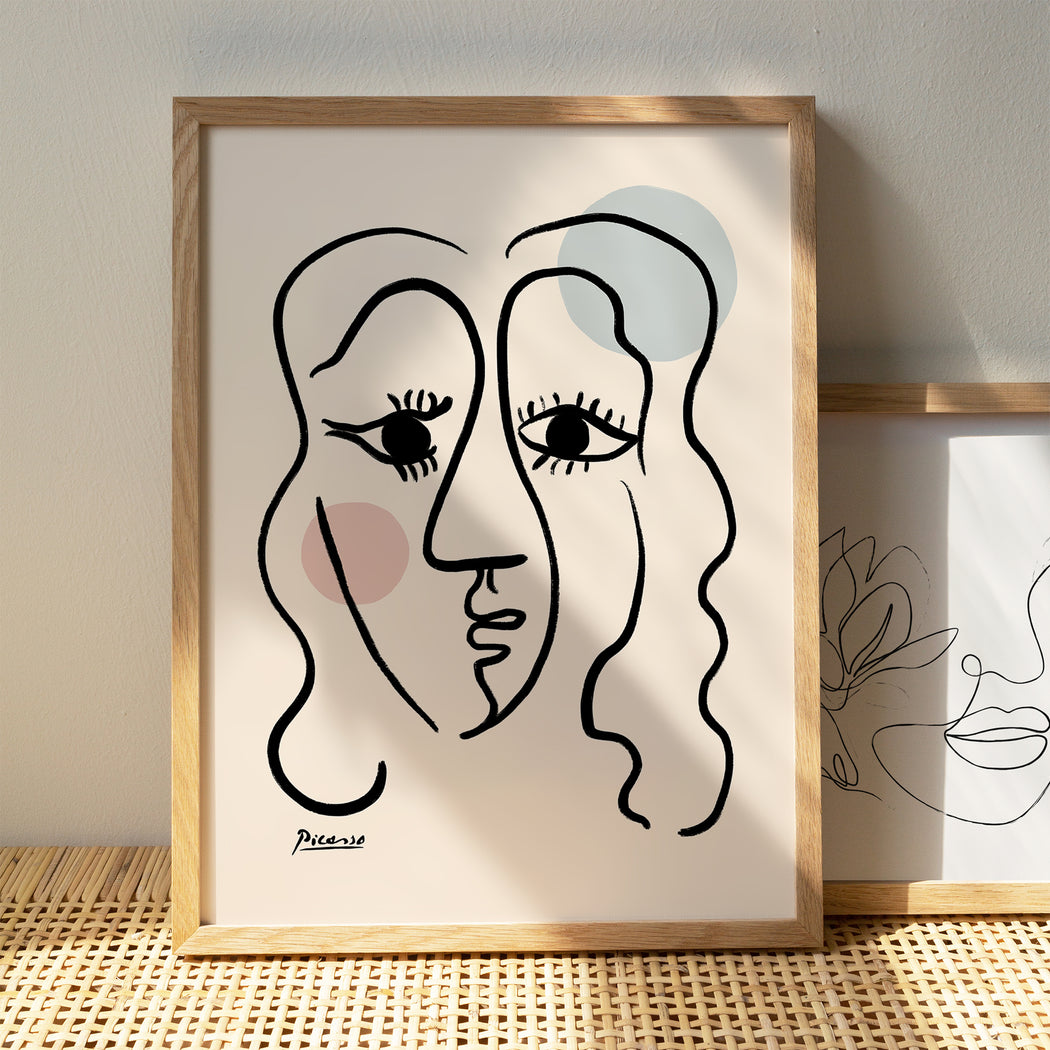 Picasso Girl Drawing Poster