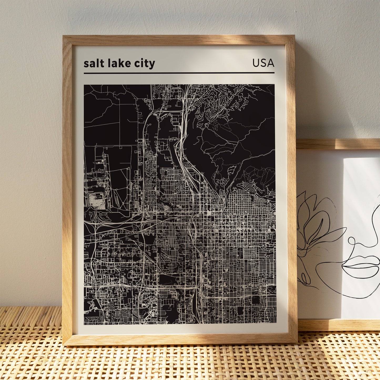 Salt Lake City Map Poster