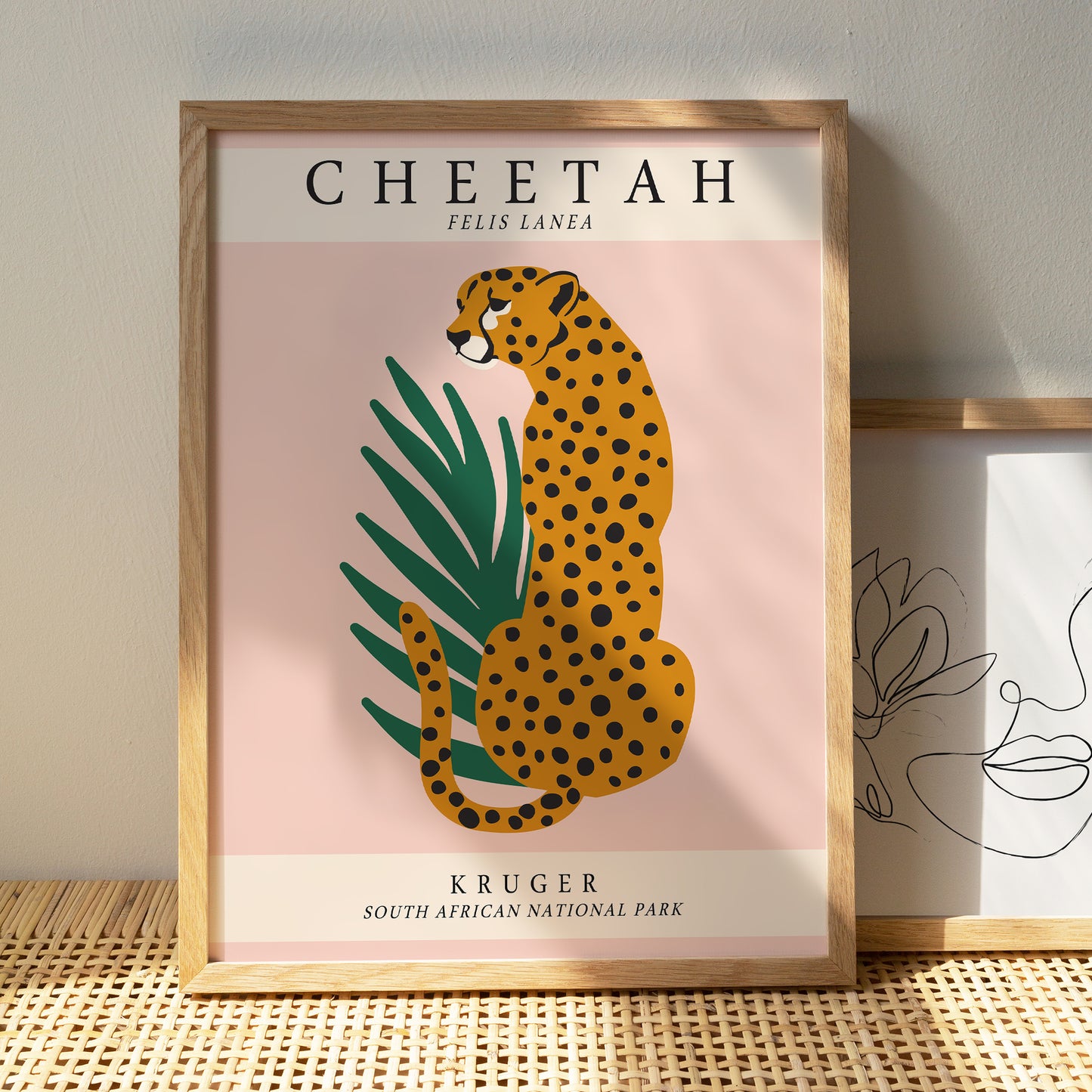 Cheetah Illustration Print