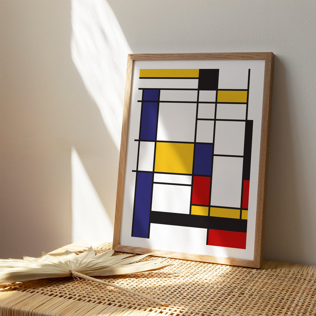 Mondrian Abstract Poster