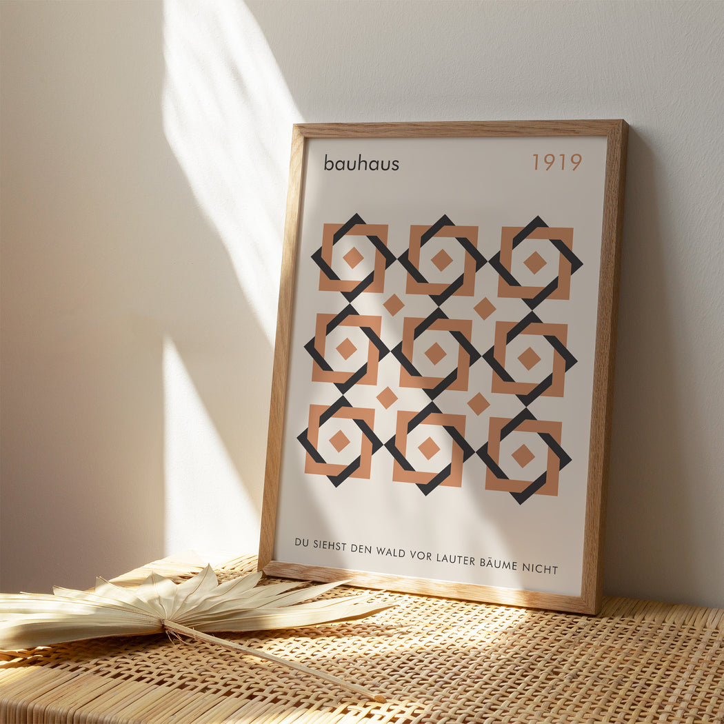 Geometric Bauhaus Vintage Poster