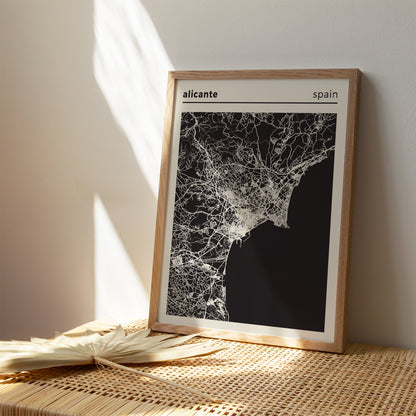 Alicante - Spain, City Map Poster