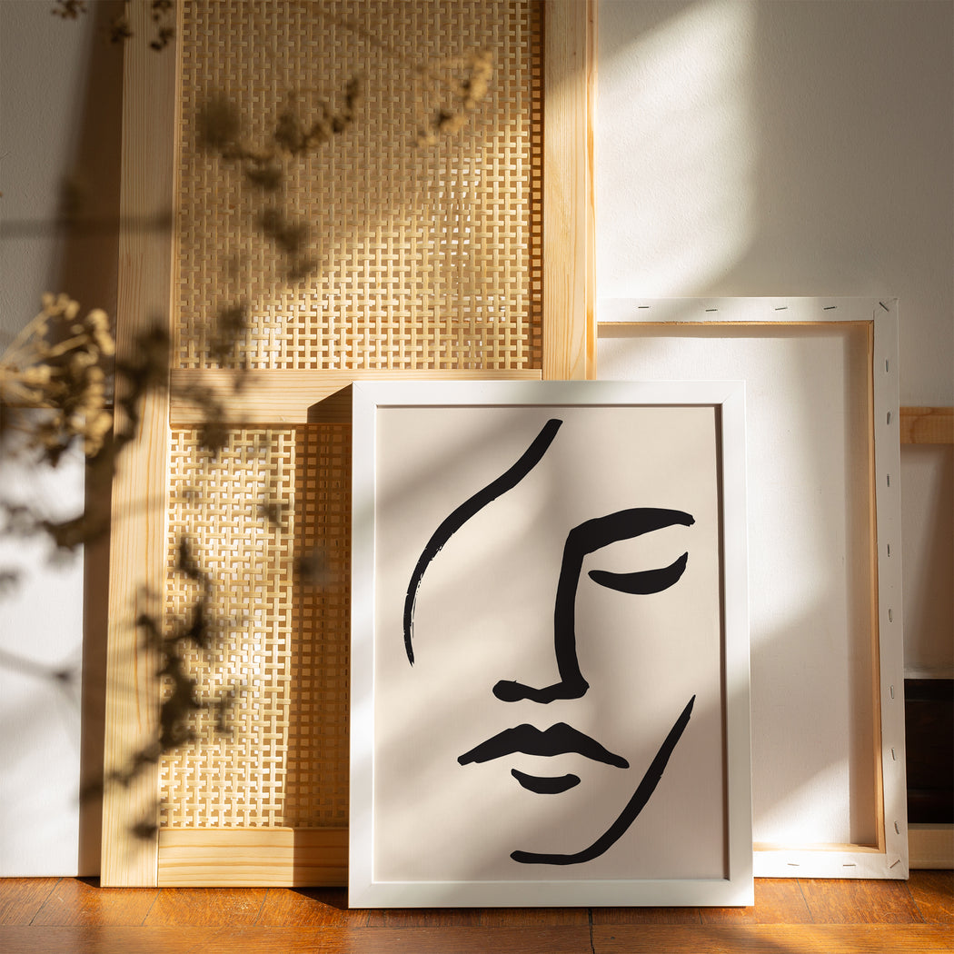 Abstract Face Painting Print