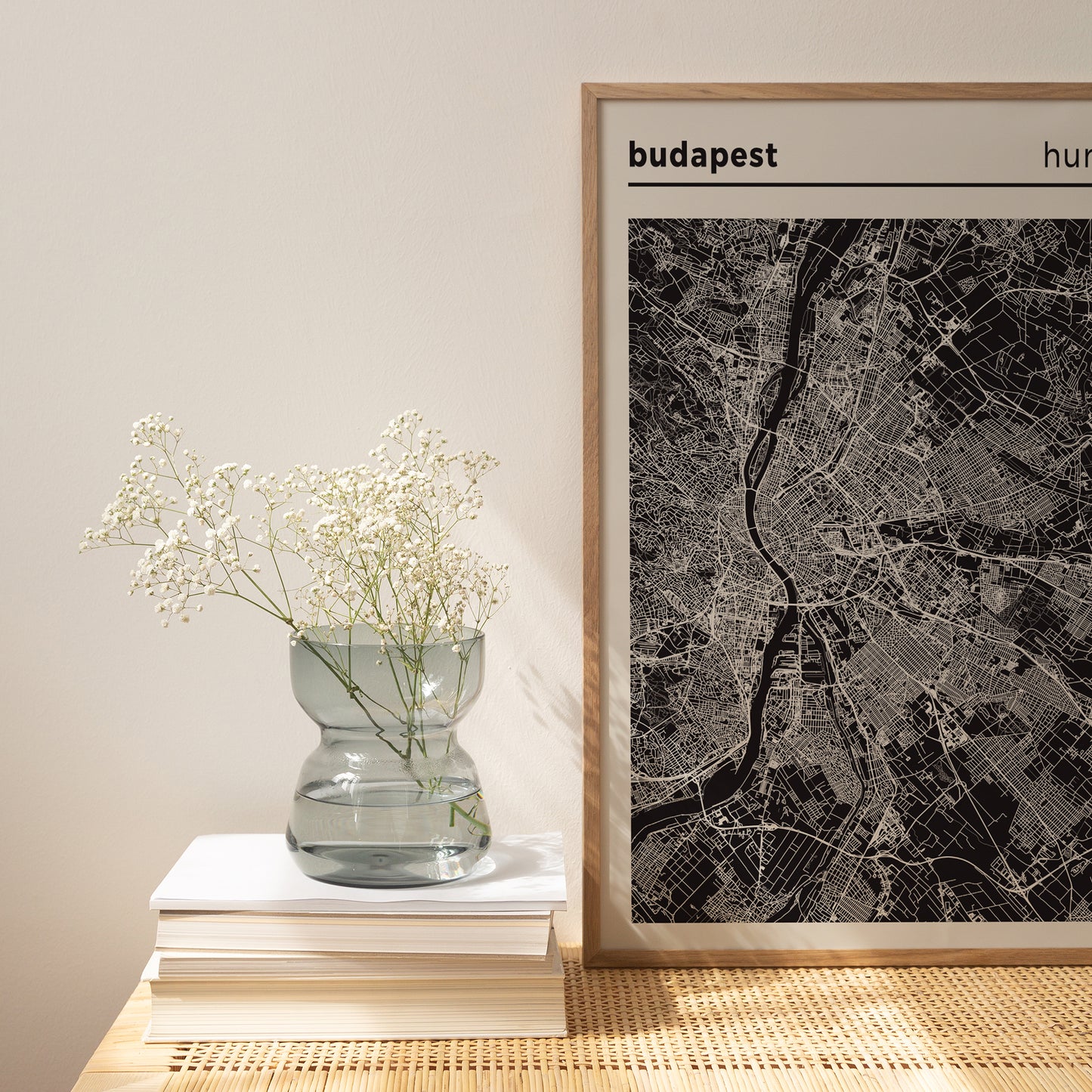 Budapest Hungary Map Poster