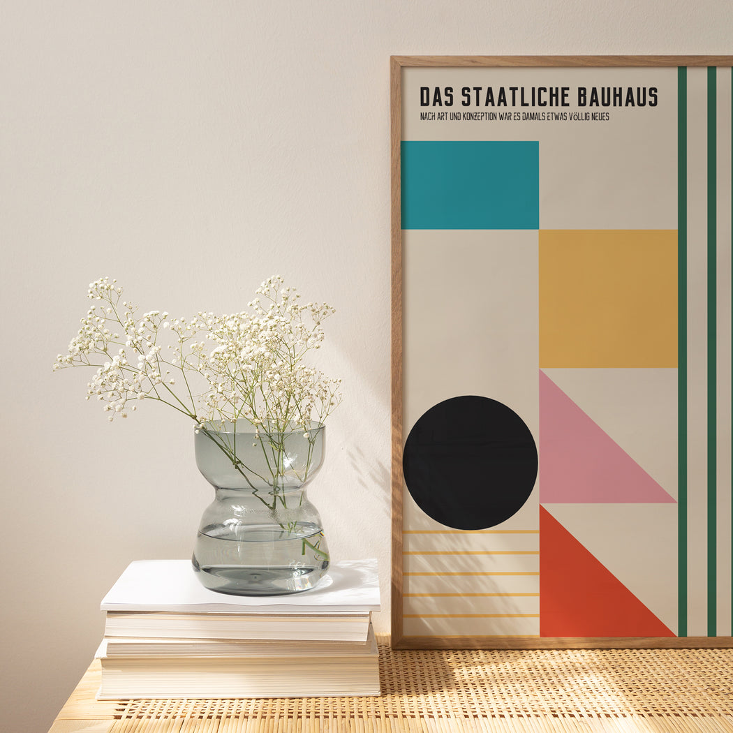 Geometric Bauhaus Poster - Exhibition in Germany