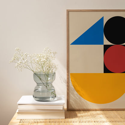 Minimalist Geometric Bauhaus Poster