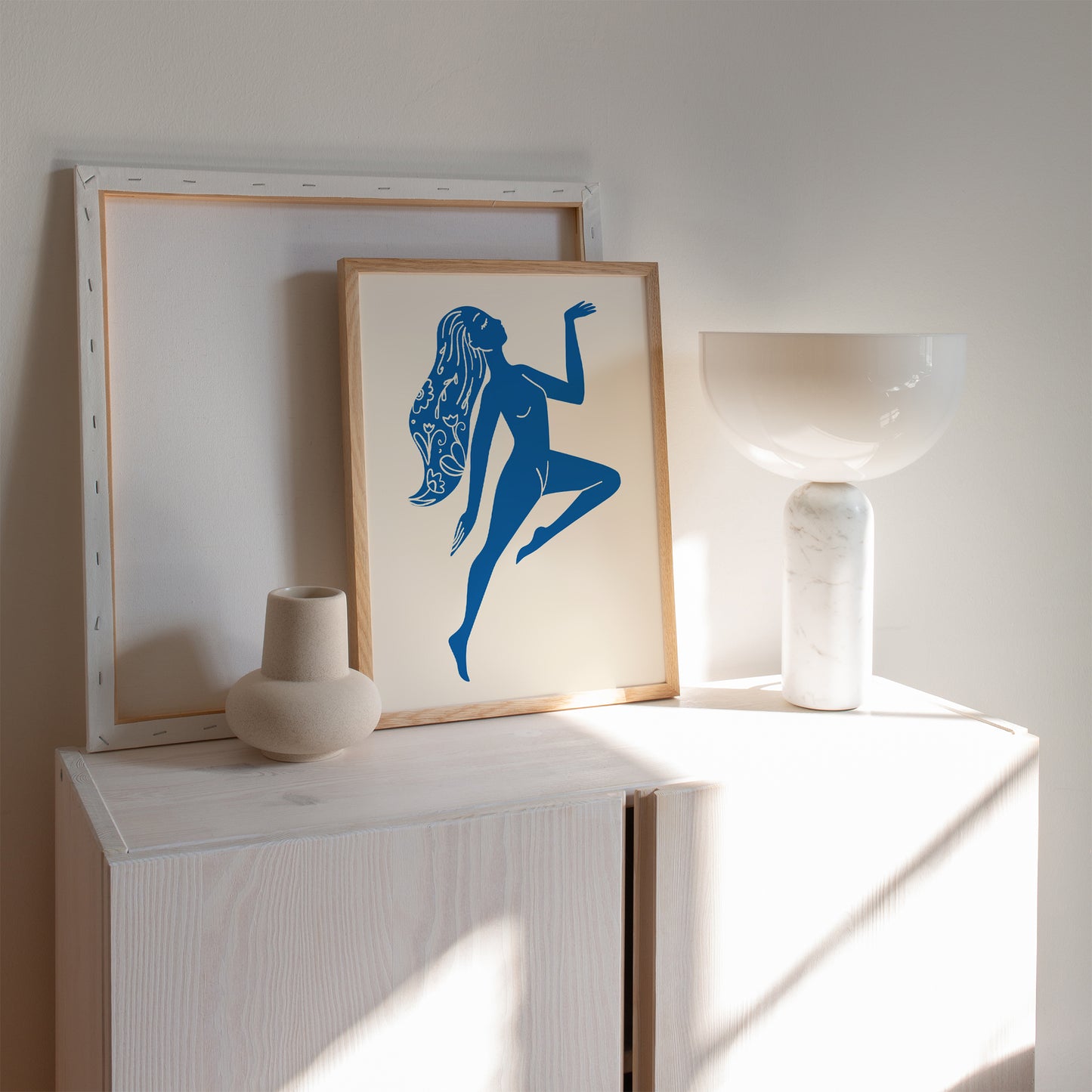 Blue Nude Woman Poster