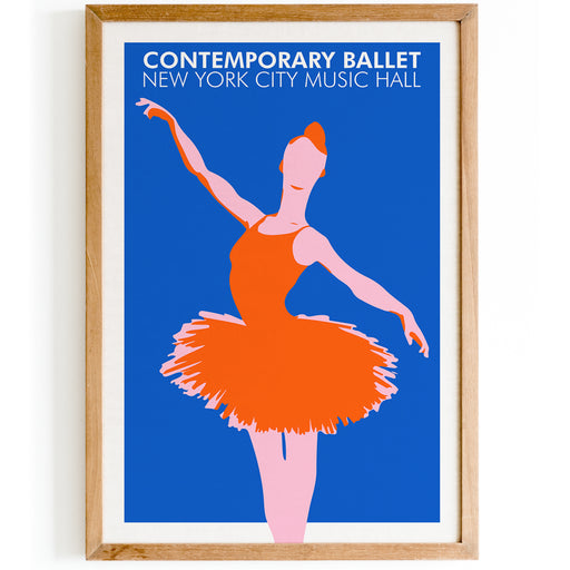 Contemporary New York Ballet Poster