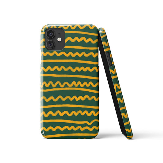 Green&Yellow Pattern iPhone Case