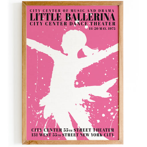 Little Ballerina Pink Poster