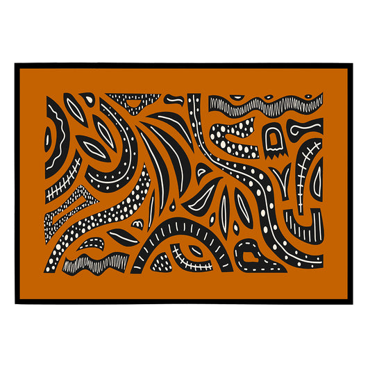 African Pattern Inspired Poster