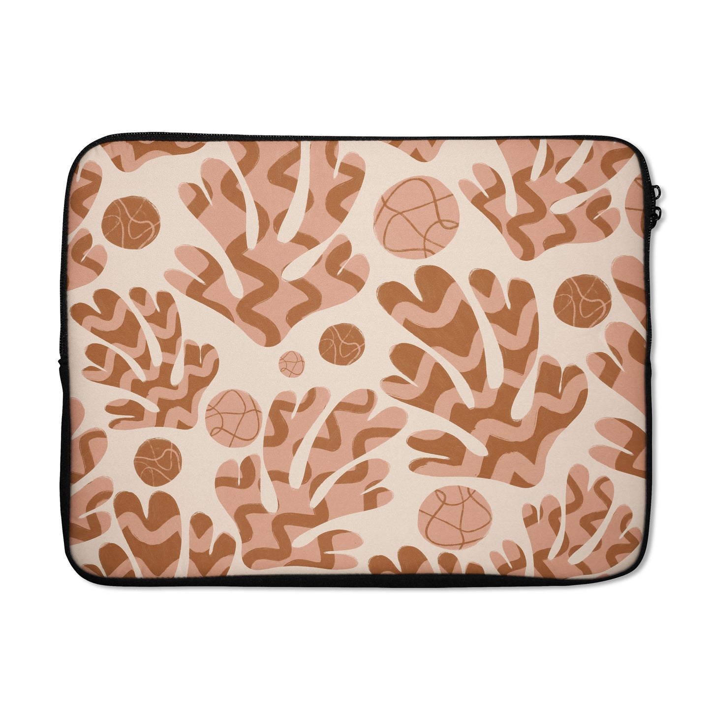 Beige Botanical Art MacBook Sleeve