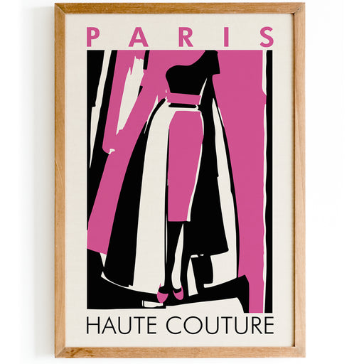 Retro Paris Haute Couture Poster