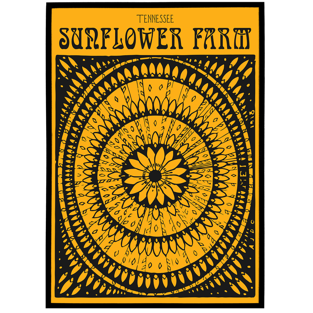 Tennessee  Sunflower Farm Poster
