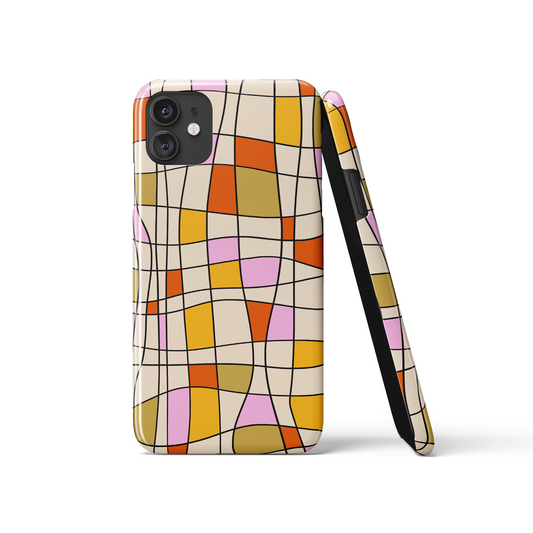 Mondrian Abstract Retro Pattern iPhone Case