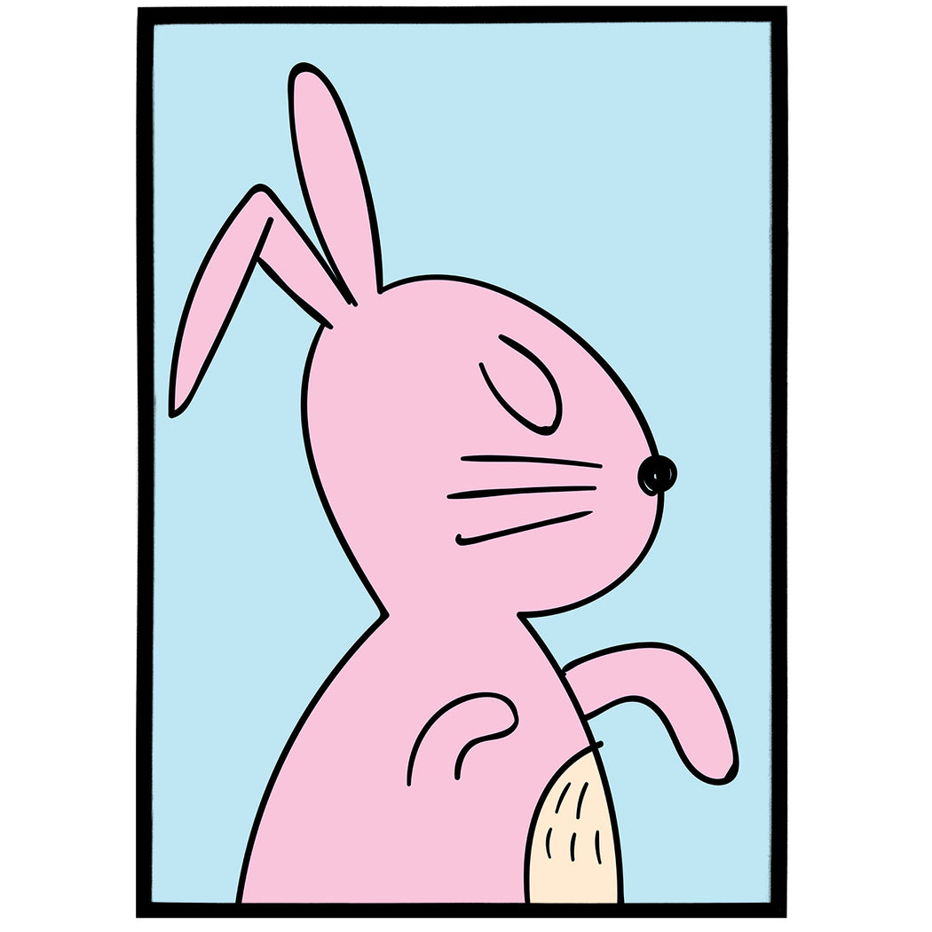 Pink Rabbit Poster