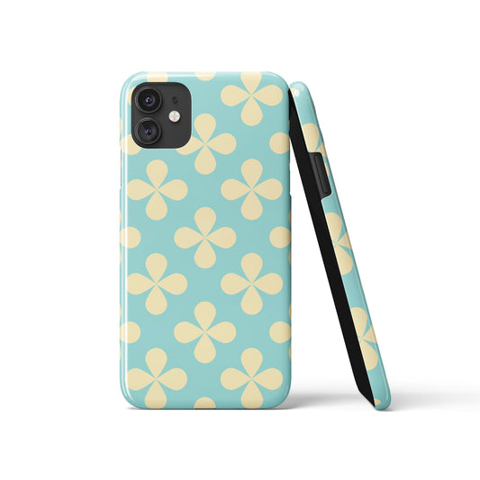 Pastel Yellow Flowers Pattern iPhone Case