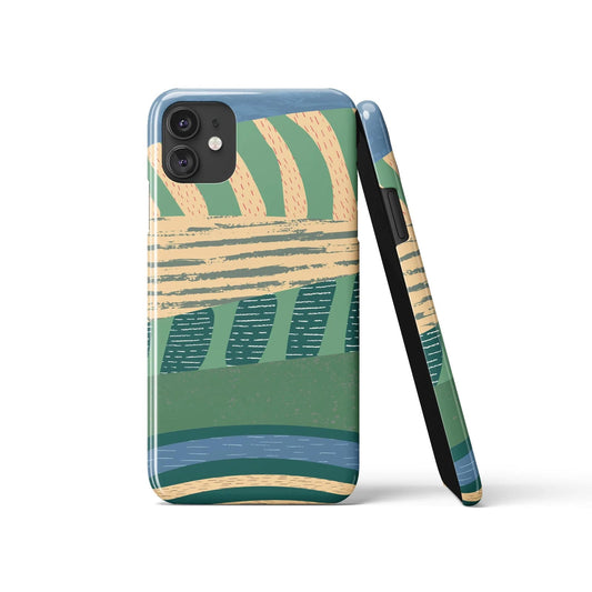 Green Vintage Village iPhone Case