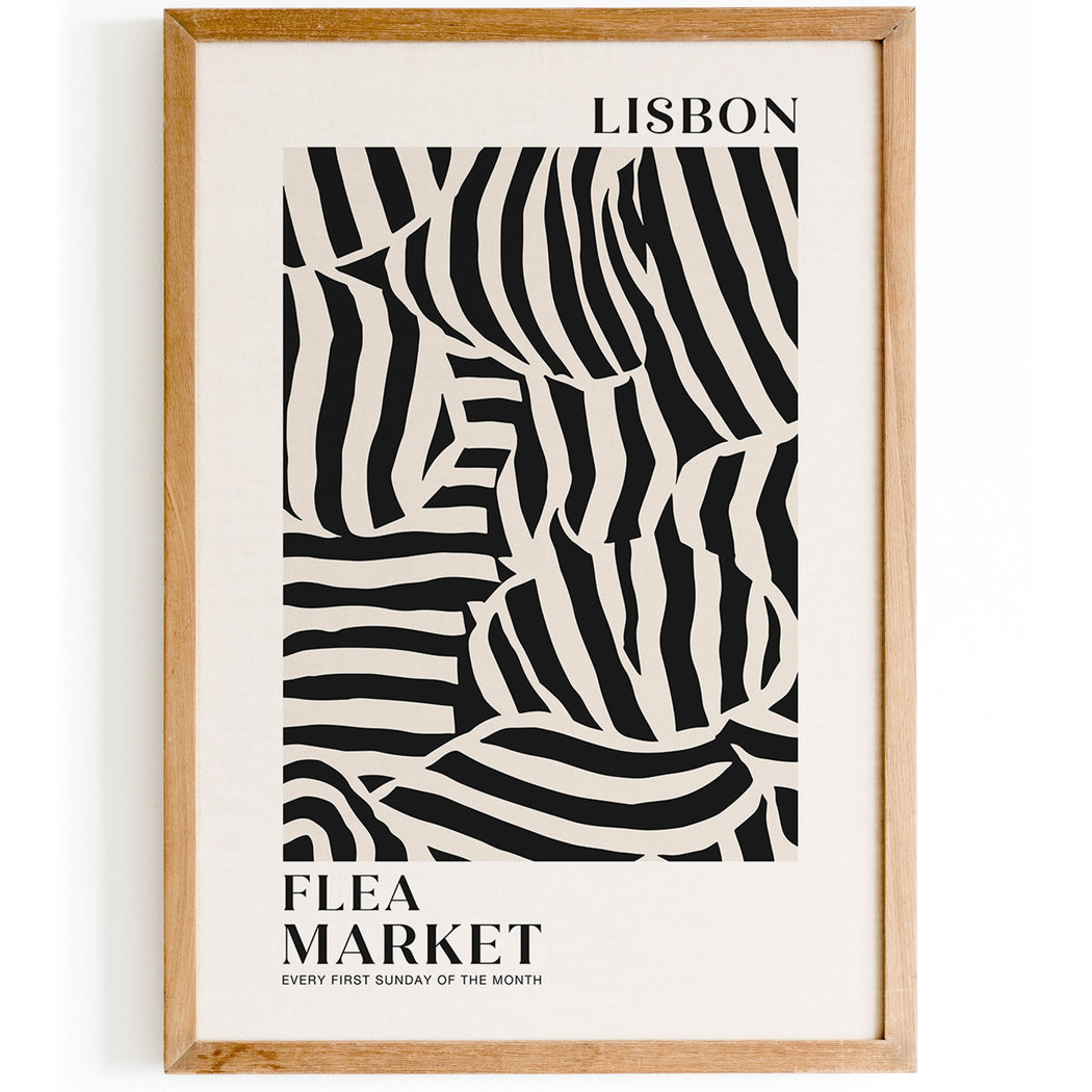 Lisbon Flea Market Poster
