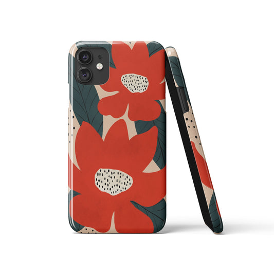 Retro Cute Flowers iPhone Case