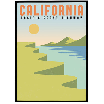 Pacific Coast Highway, California - Poster