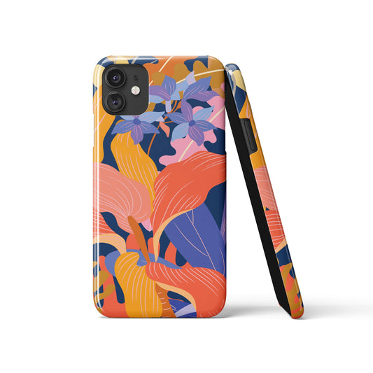 Vintage Colorful Flowers Pattern iPhone Case
