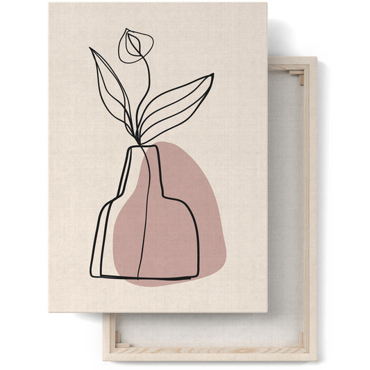 Minimalist Flower Canvas Print