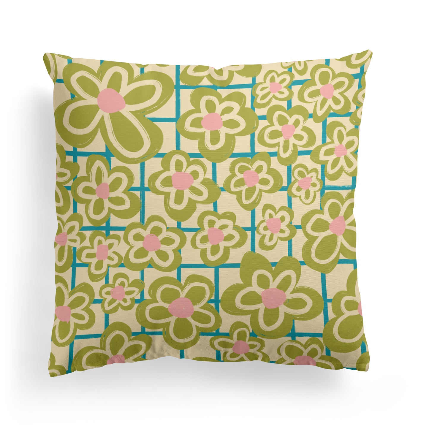 Vintage Floral Cute Throw Pillow