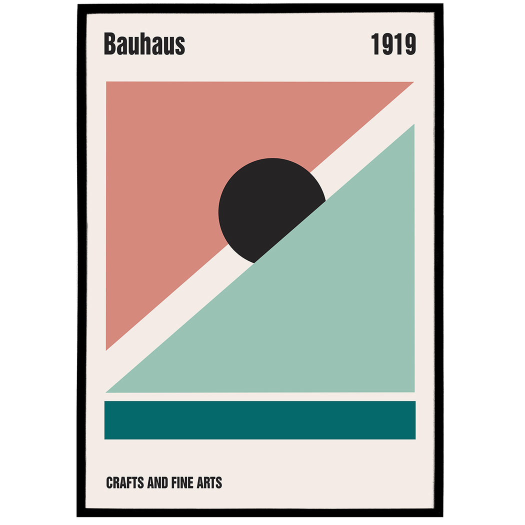 Crafts and Fine Arts - Bauhaus Exhibition Poster - 1919