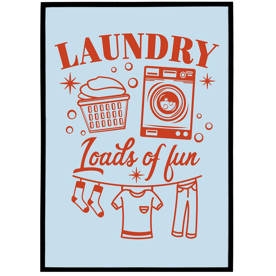 Laundry Signs for Home Decor Poster
