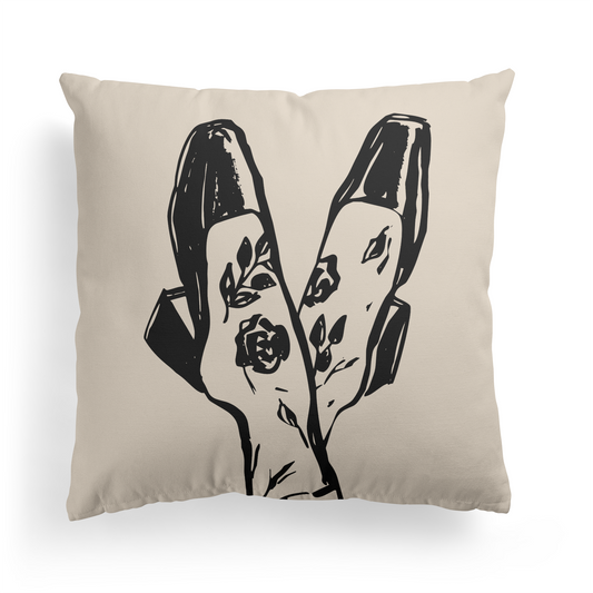 Vintage Ladies Accessories Throw Pillow