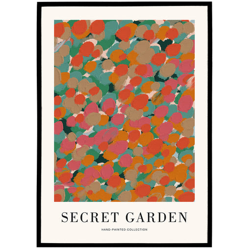 Fall Secret Garden Painting Poster
