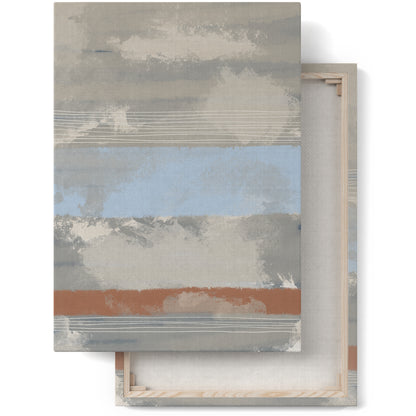 Winter Reverie Painted Abstract Canvas Print