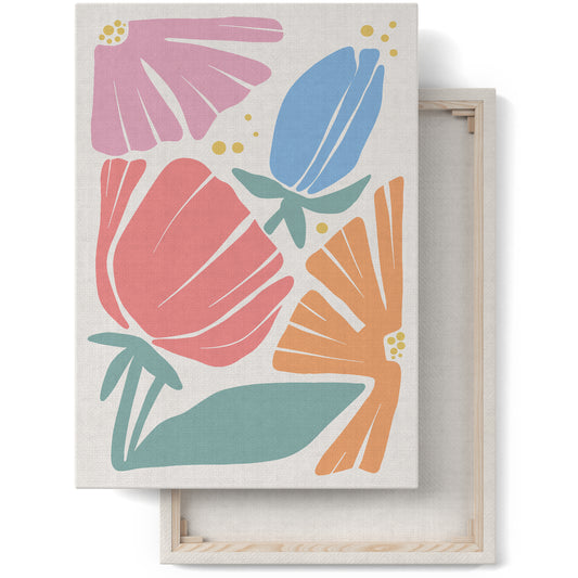 Pastel Flowers Canvas Print