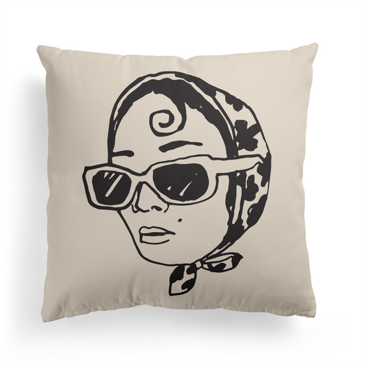 Audrey Hepburn Retro Throw Pillow