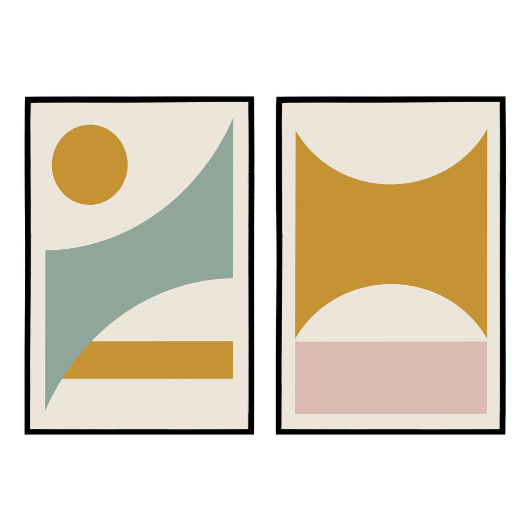 Set of 2 Modern Art Posters