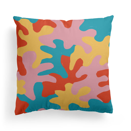 Colorful Modern California Pattern Throw Pillow