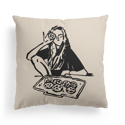 Cookie Lovers Funny Throw Pillow