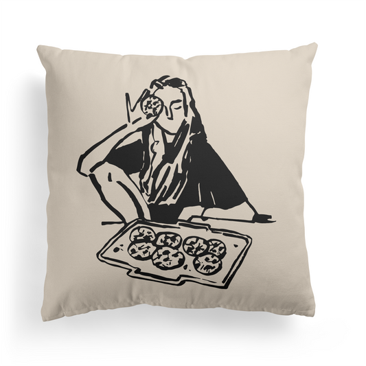 Cookie Lovers Funny Throw Pillow