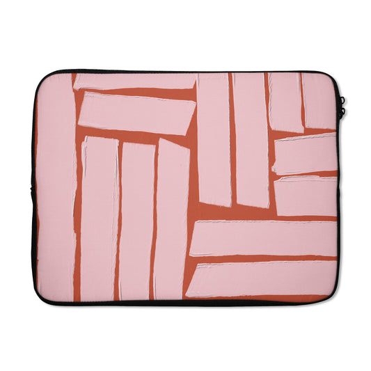 Pink Blocks Minimalist Art - Laptop Sleeve