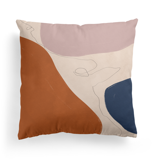 Contemporary Abstract Art Throw Pillow