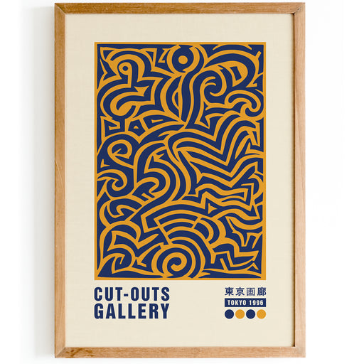 Abstract Cut Outs Poster