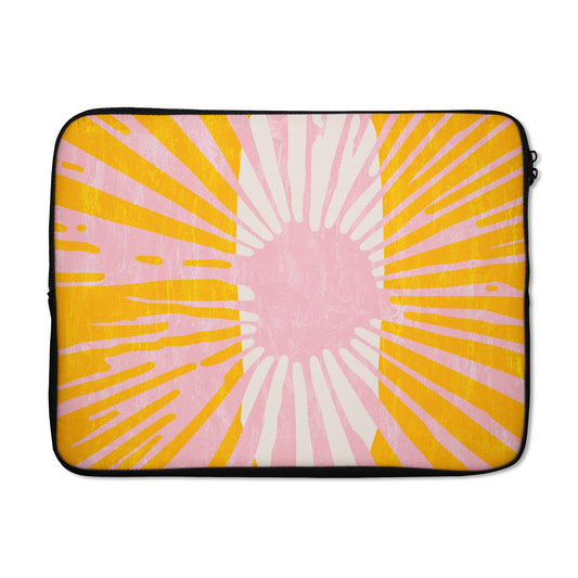 Retro Hippie Sun- Laptop Sleeve