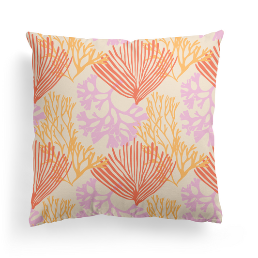 Wildlife Botanical Pattern Throw Pillow