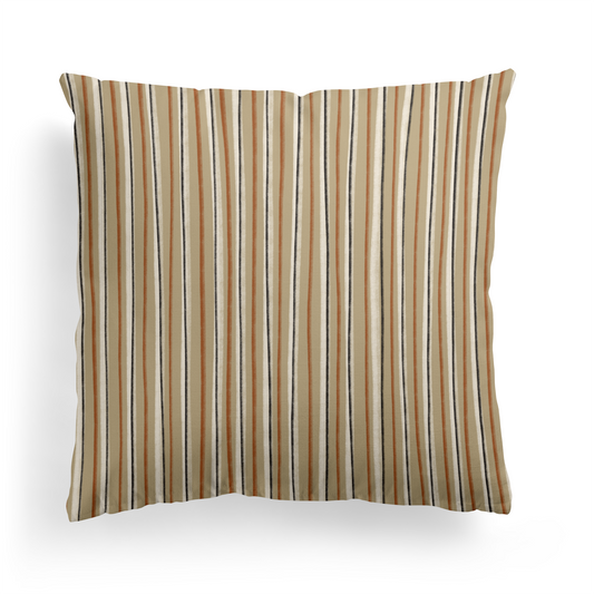 Vintage Striped Pattern Goodwill Inspired Throw Pillow