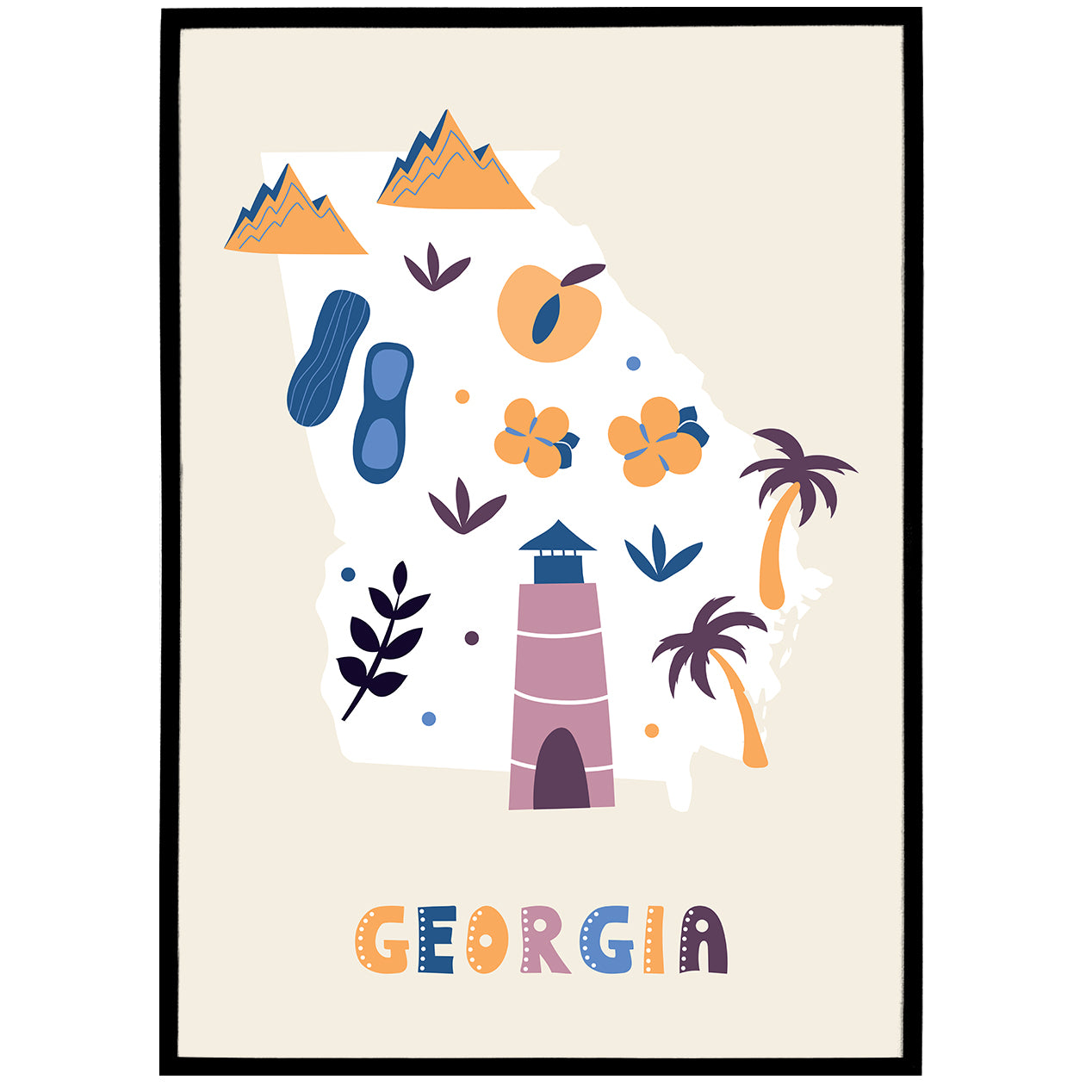 Georgia, Travel Poster