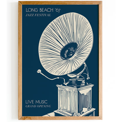 1974 Long Beach Jazz Festival Poster