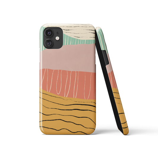 Handdrawn Abstract Colorful iPhone Case