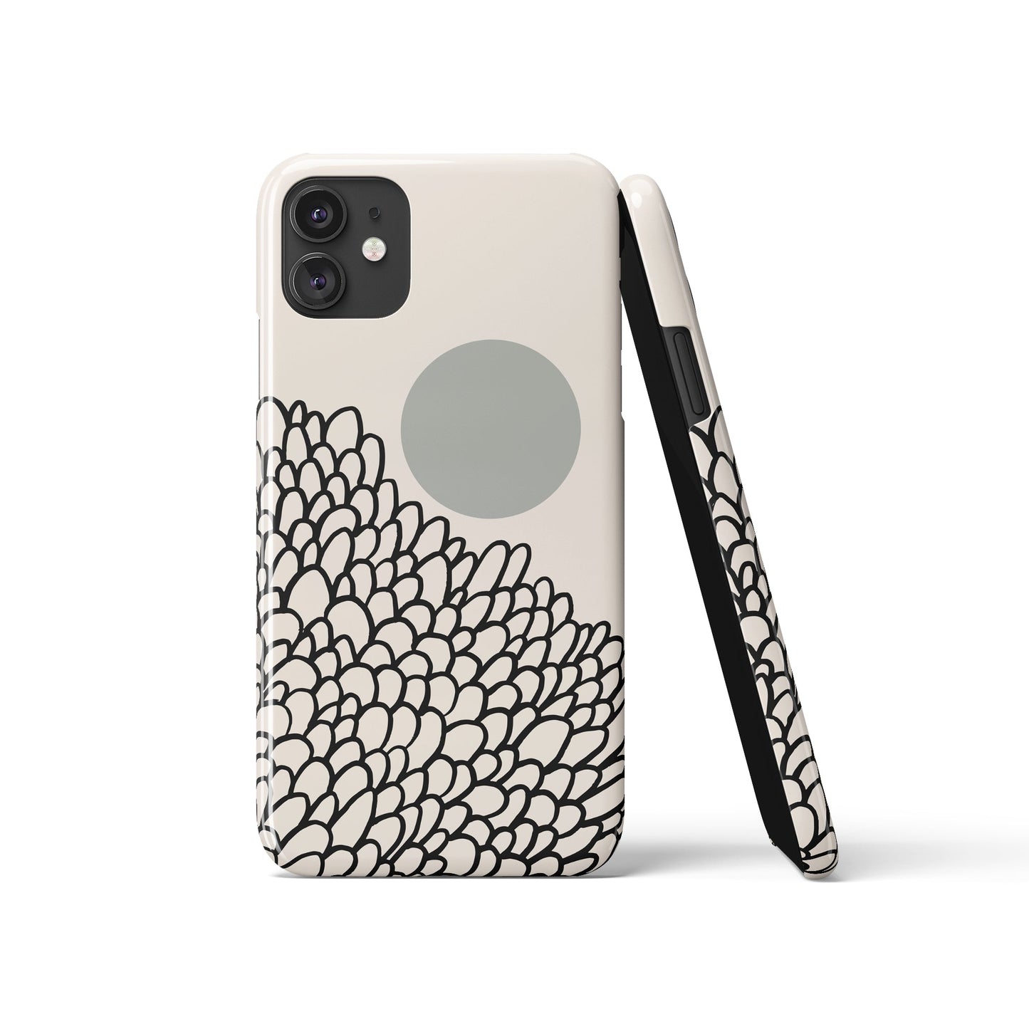 Beige Minimalist Art iPhone Case