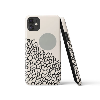 Beige Minimalist Art iPhone Case